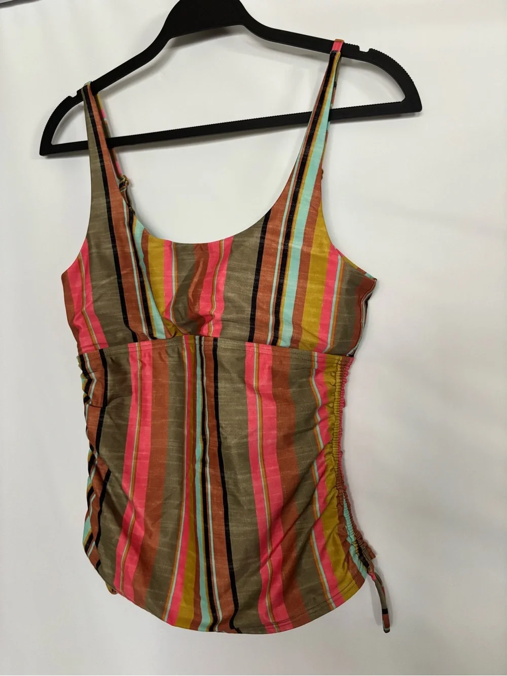 Prana Melody Tankini Top Size M Cacti Soleil Stripe